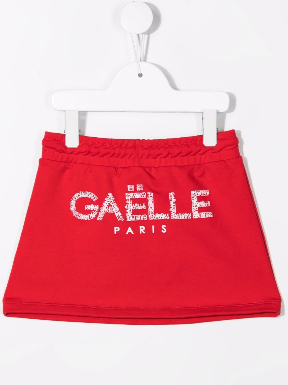 фото Gaelle paris kids logo-print elasticated-waist skirt