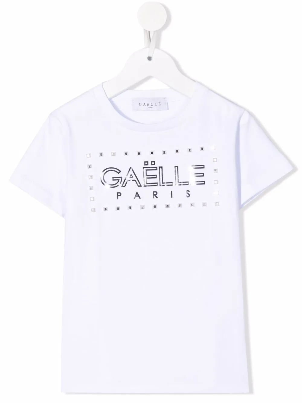 

Gaelle Paris Kids playera con logo estampado - Blanco