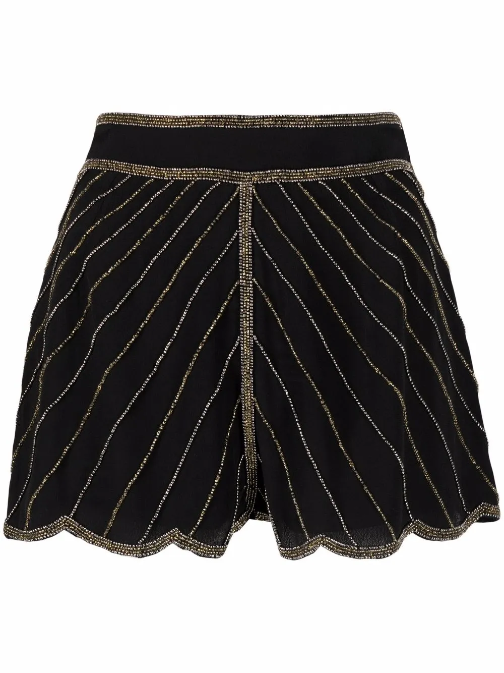 

TWINSET shorts con detalle de mostacillas - Negro