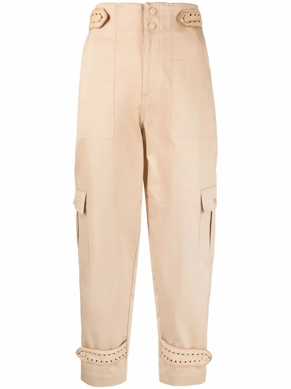 

TWINSET pantalones cargo con diseño bordado - Neutro