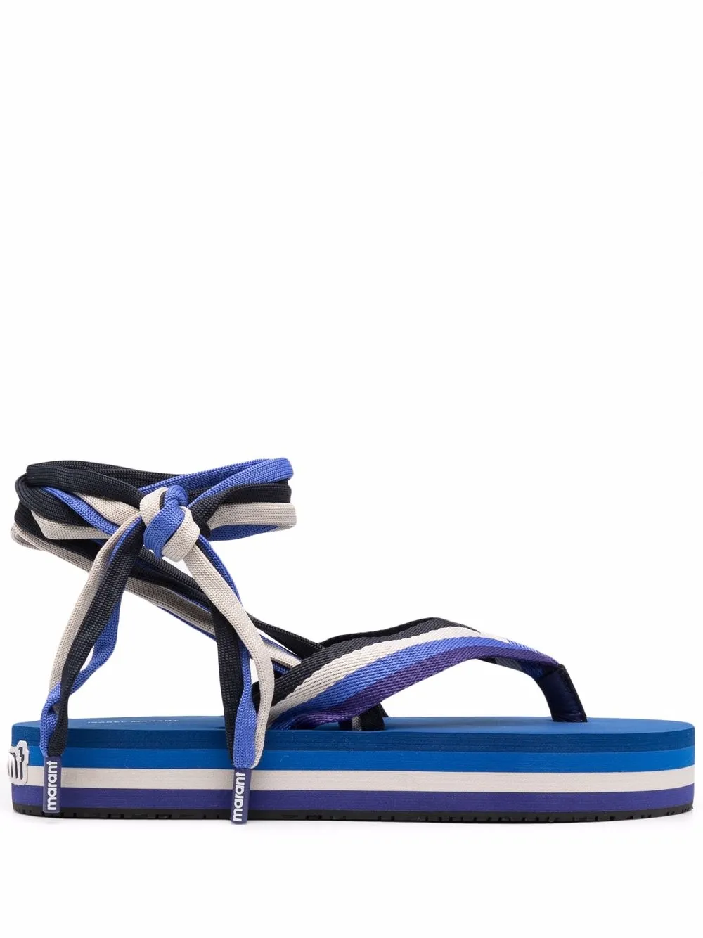 

Isabel Marant sandalias con tiras cruzadas - Azul