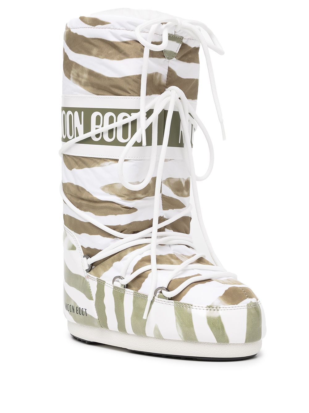Image 2 of Moon Boot Icon zebra-print snow boots