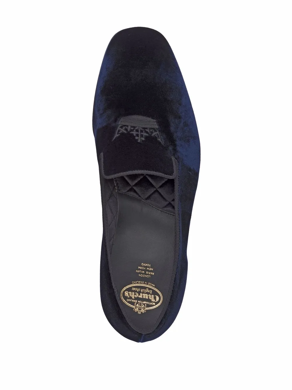  Church's Mocassins Sovereign 2 Crown En Velours - Bleu 