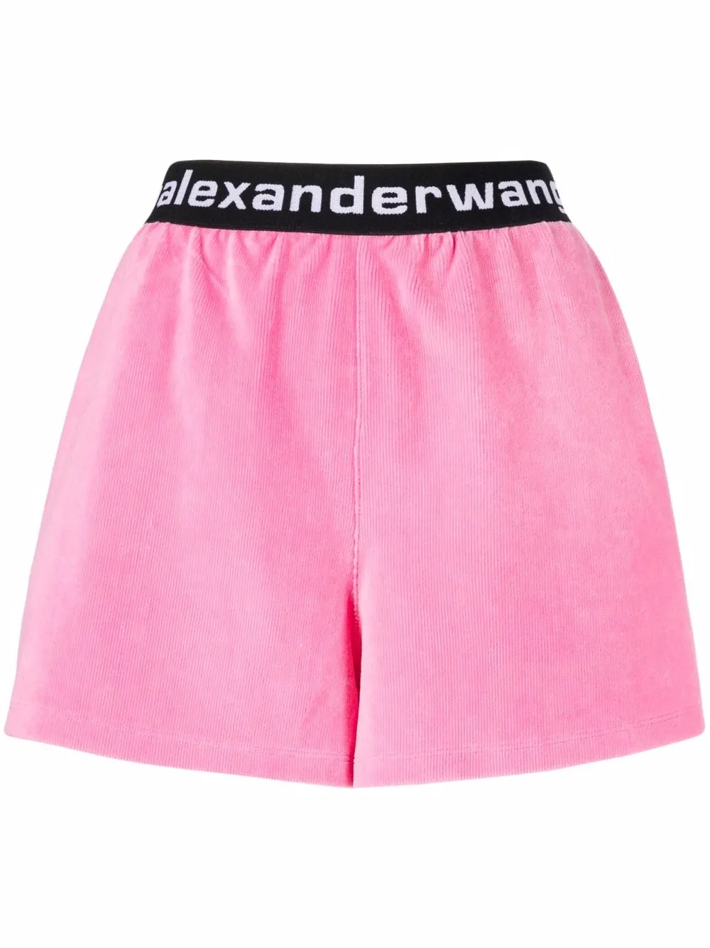 

Alexander Wang shorts deportivos con logo en la pretina - Rosado