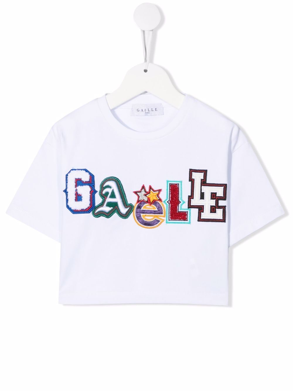 фото Gaelle paris kids patch-detail cotton t-shirt