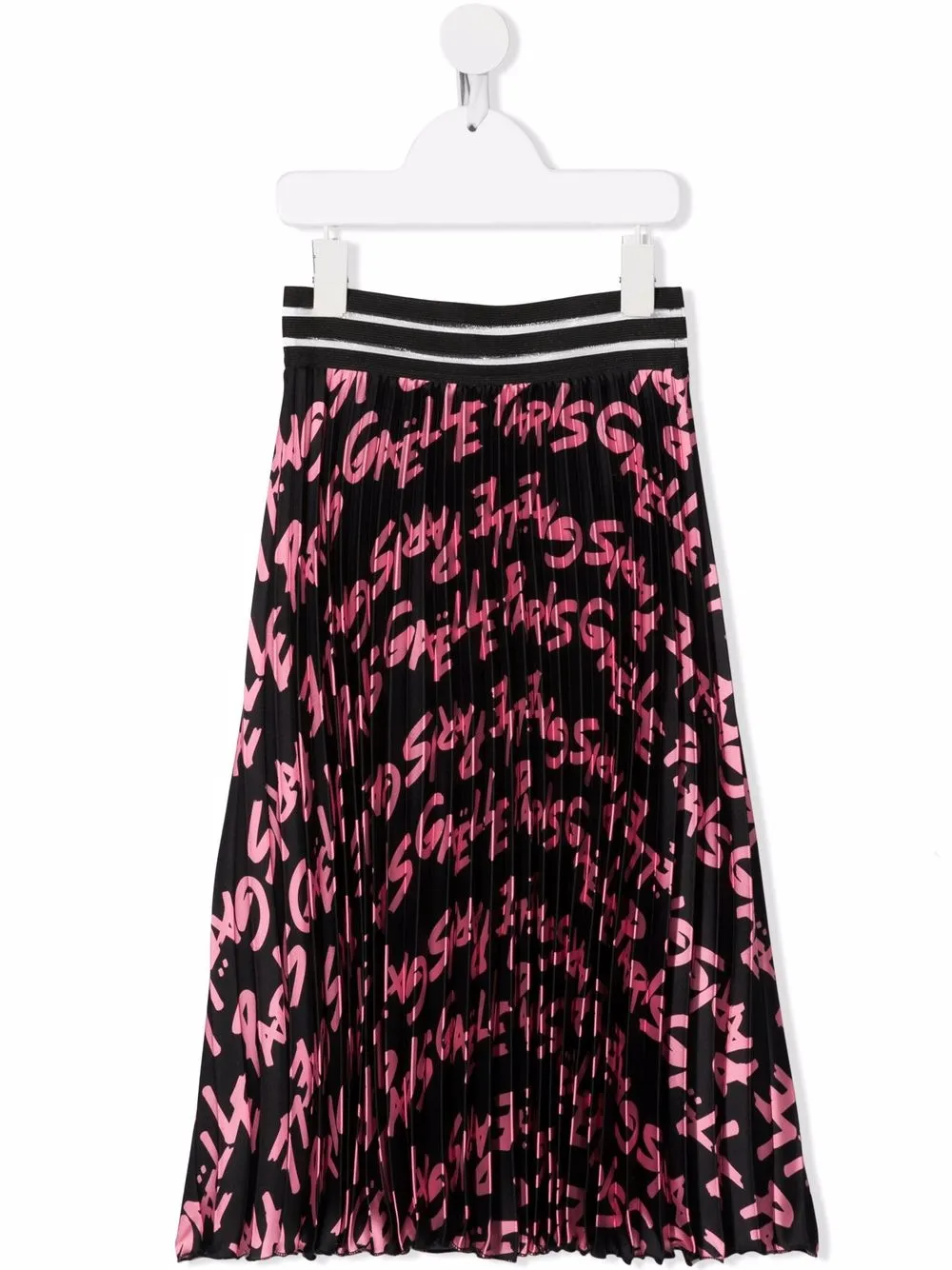 

Gaelle Paris Kids falda con logo estampado - Negro