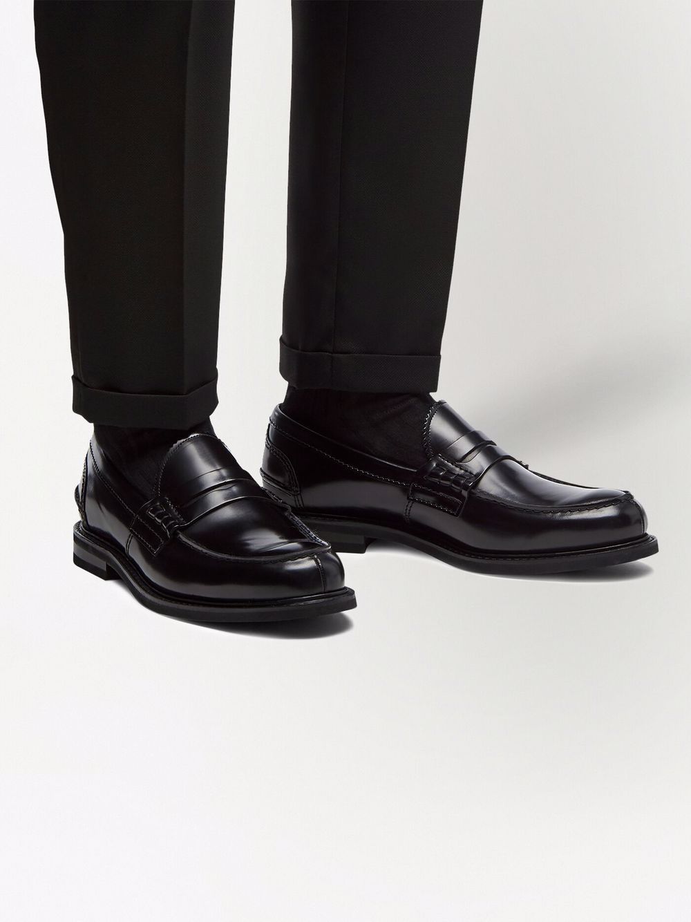 Shop Church's Pembrey Polished Loafers In Black