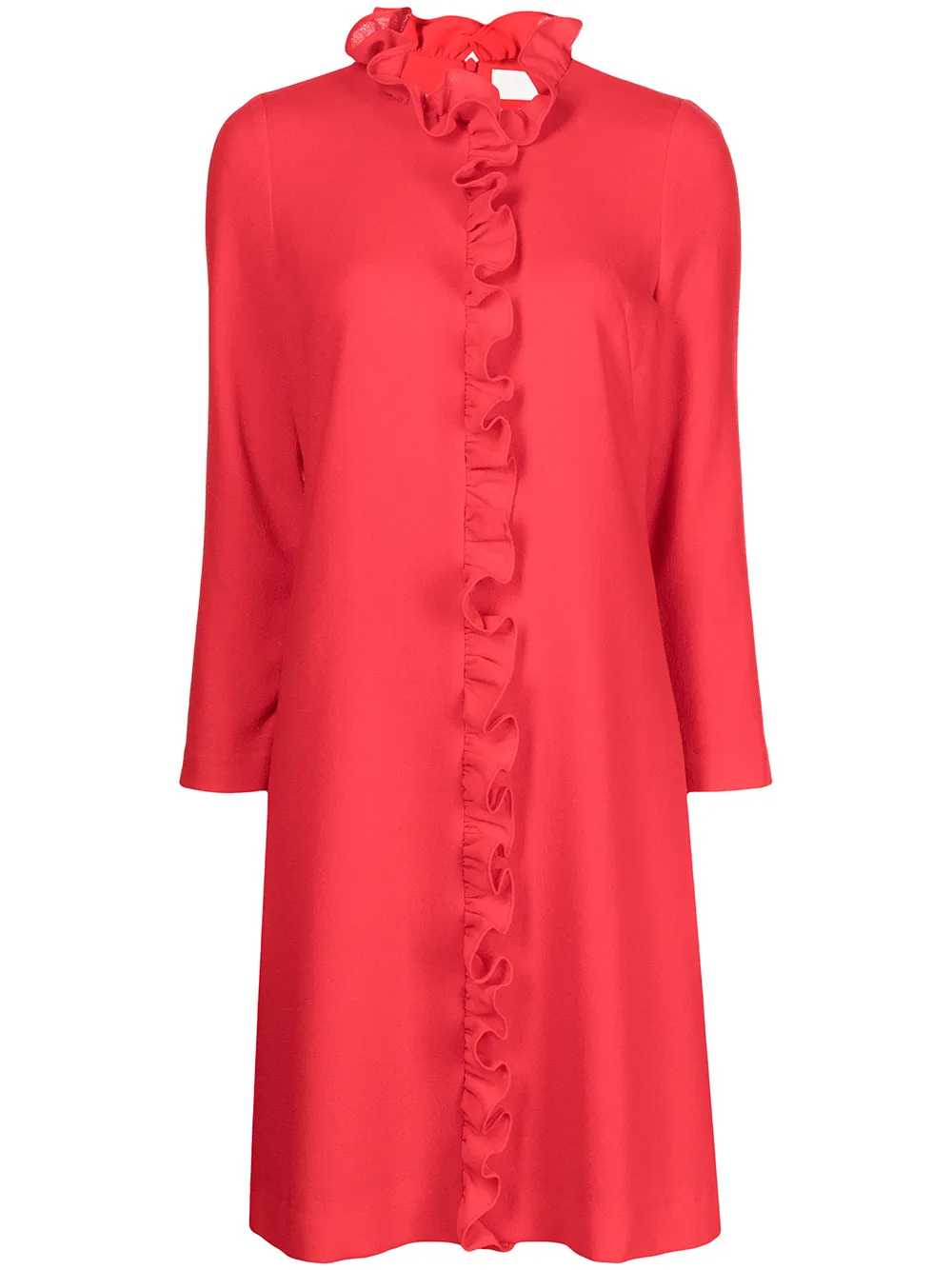 

JANE vestido Niven con volantes - Rojo