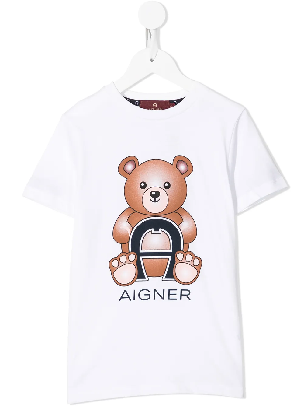 

Aigner Kids teddy-bear print T-shirt - White