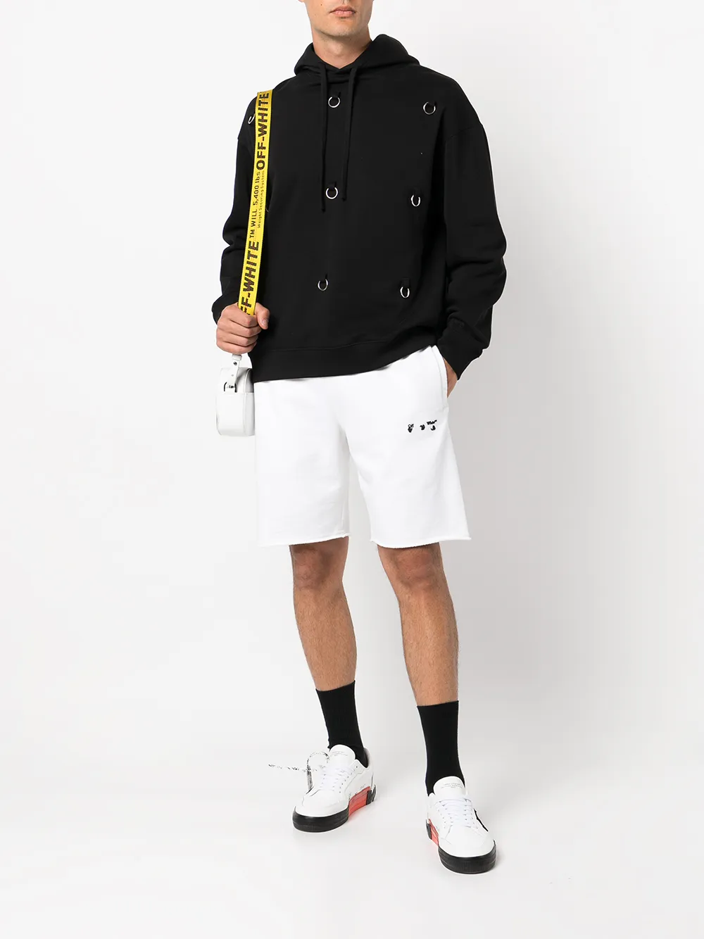 Off-White Zwembroek met print - Wit
