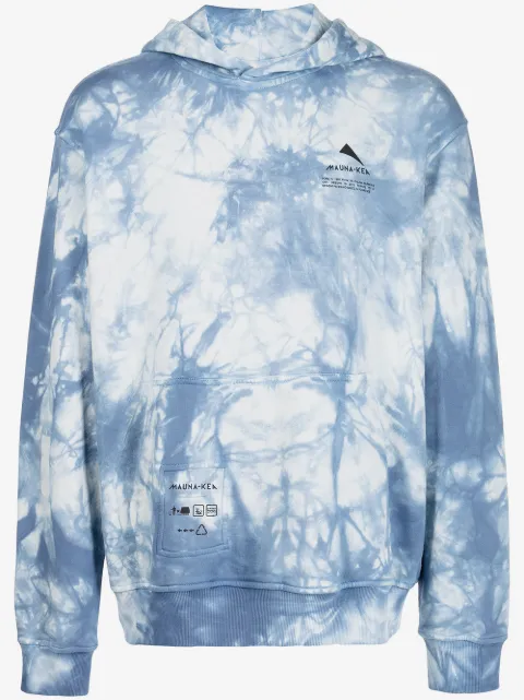 Mauna Kea batikmönstrad hoodie