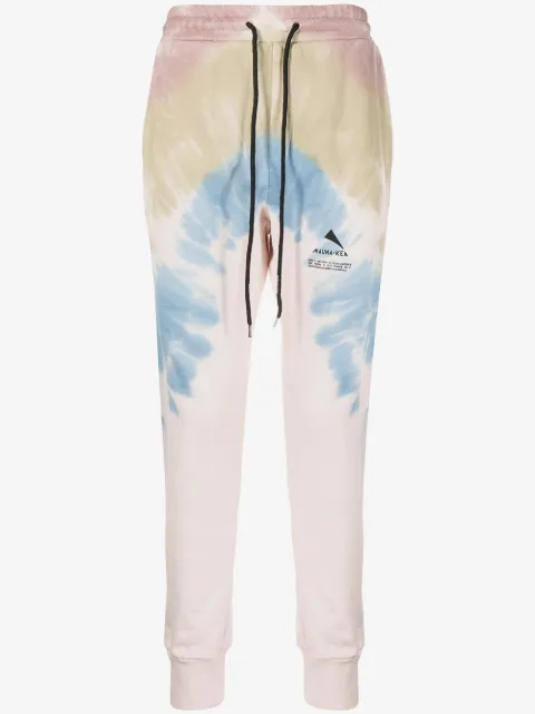 Mauna Kea tie-dye print track pants