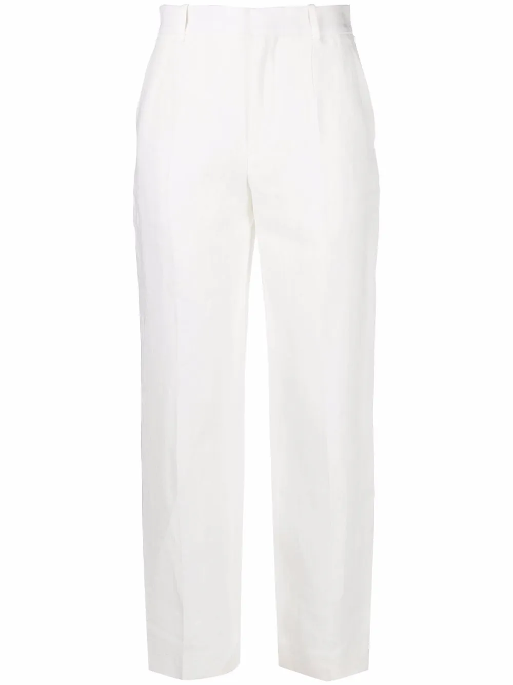 

Chloé pantalones rectos con tiro alto - Blanco