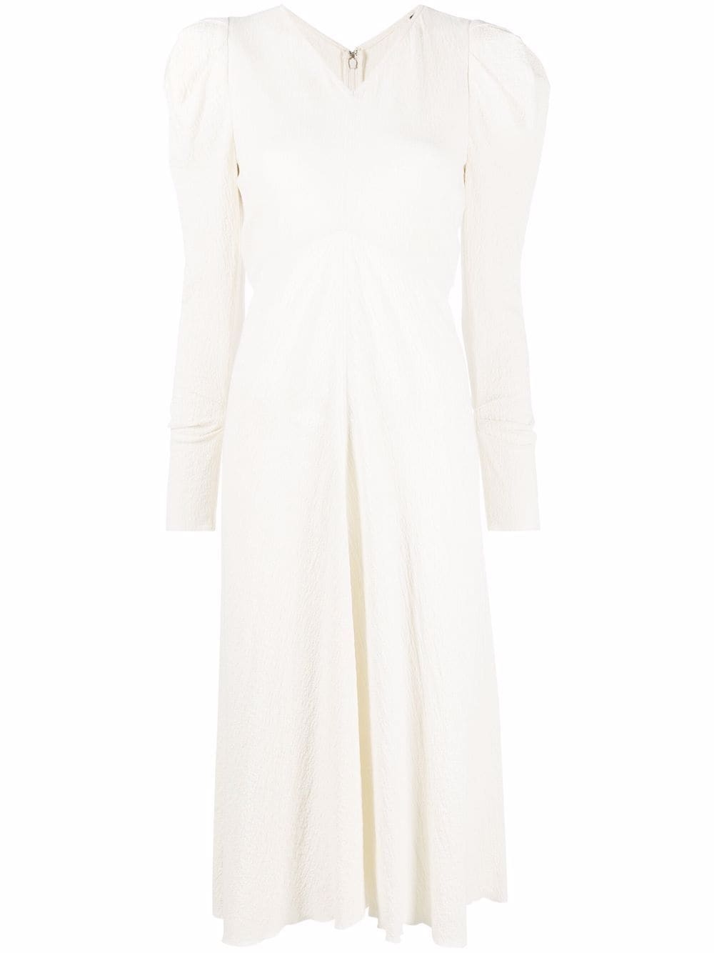 фото Isabel marant платье albizia с объемными рукавами и v-образным вырезом