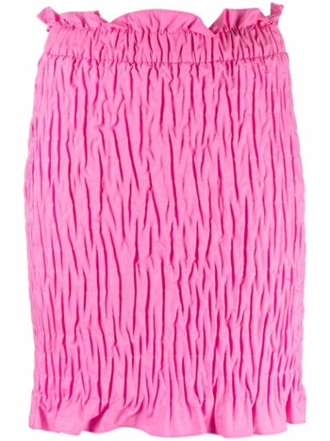 MSGM shirred-effect mini skirt