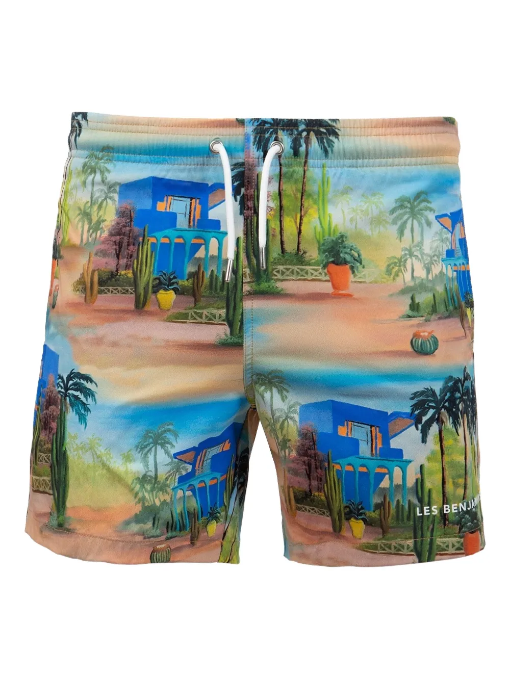 Les Benjamins printed swim shorts - ブルー Les Benjamins printed swim shorts - ブルー