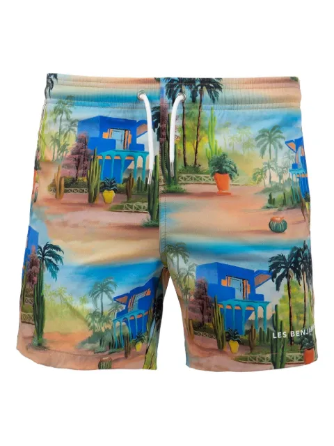 Les Benjamins printed swim shorts