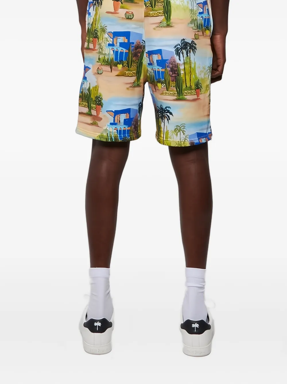 Les Benjamins Shorts met print Beige