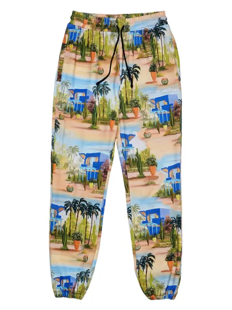 Les Benjamins graphic-print track pants