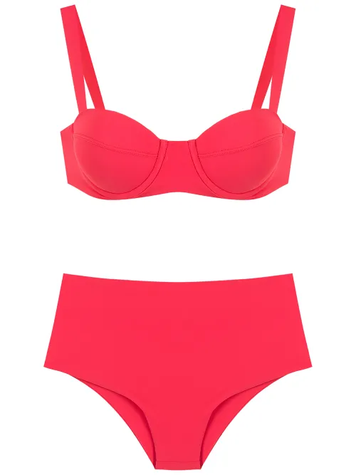 Bikini Vermelho à taille haute - Isolda - Modalova