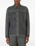 BYBORRE textured panelled shirt - Grey