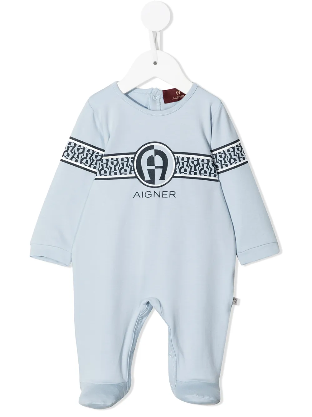 

Aigner Kids pijama con logo estampado - Azul