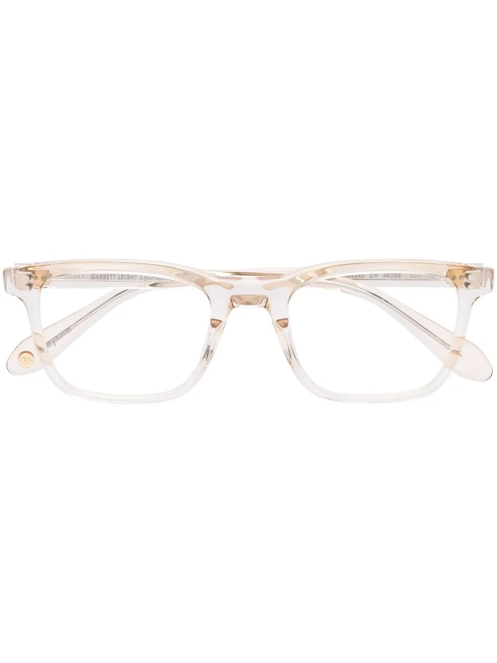 

Garrett Leight Bernard square-frame glasses - Neutrals