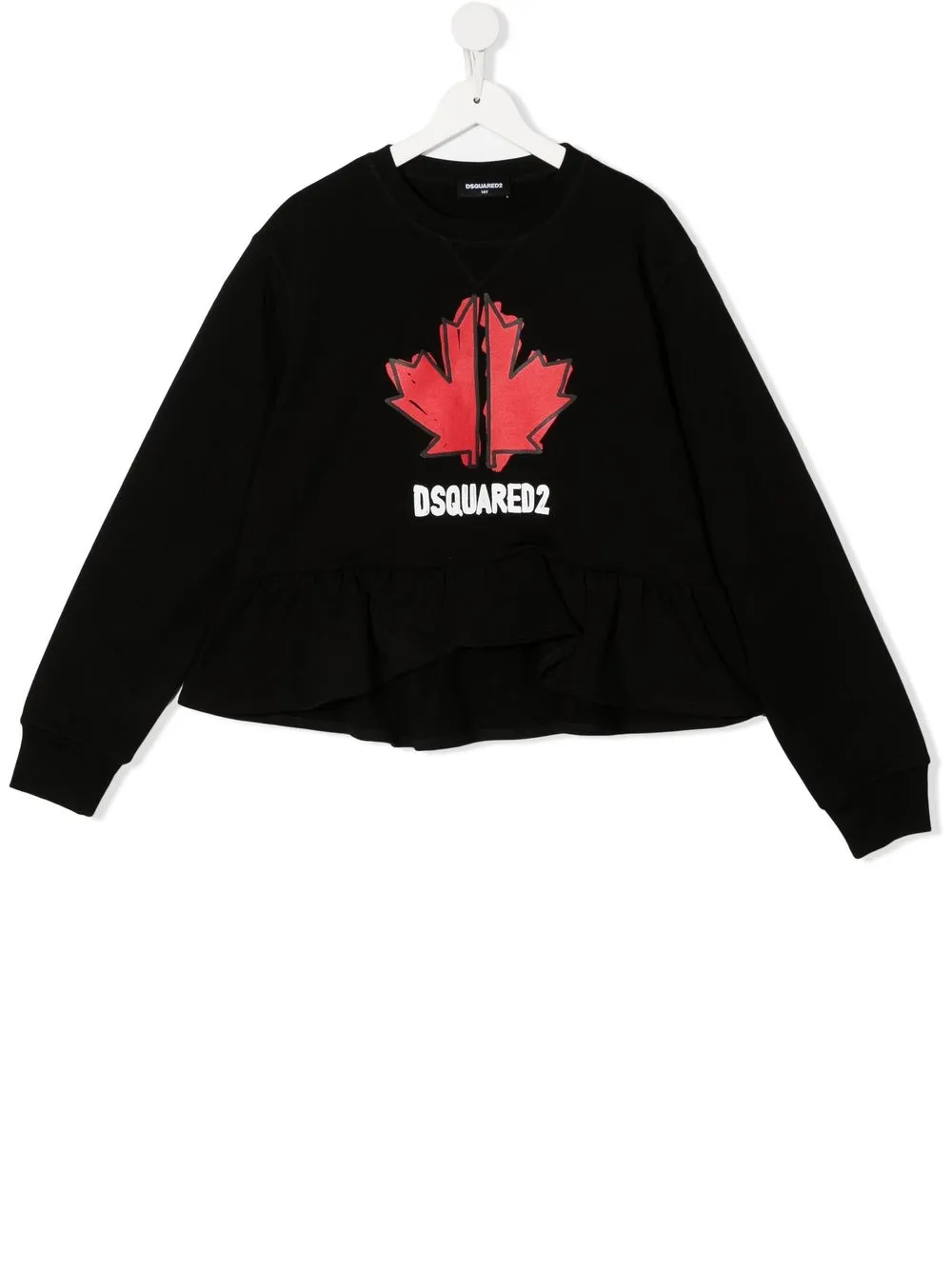 

Dsquared2 Kids TEEN logo-print cotton sweatshirt - Black