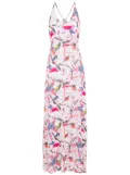Amir Slama abstract-print maxi dress - Neutrals