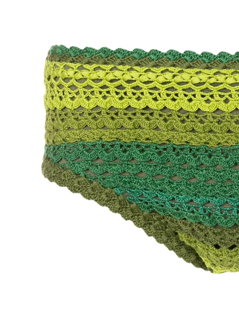 Amir Slama crochet-knit Swimming Trunks | Green | FARFETCH