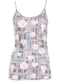 Amir Slama graphic heart-print tank top - Multicolour