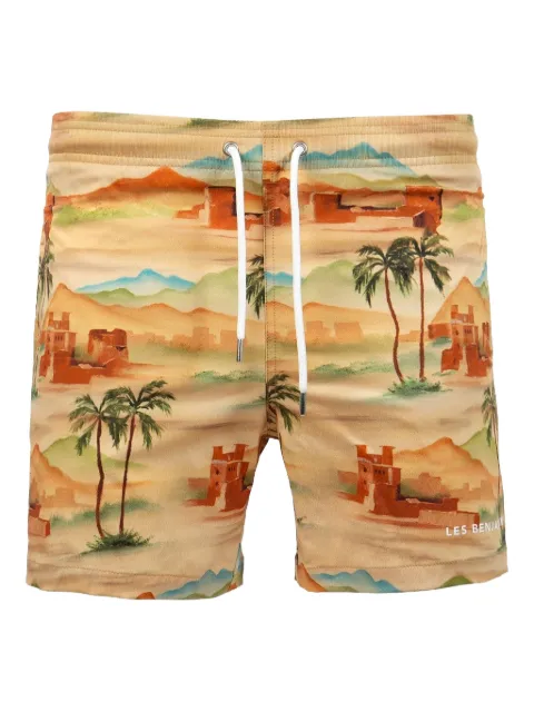 Les Benjamins shorts de playa con cordones en la pretina