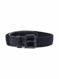 Emporio Armani Kids tonal-buckle textured belt - Blue