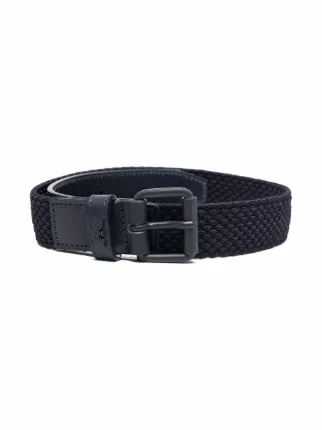 Emporio Armani Kids tonal buckle Textured Belt Blue FARFETCH UZ