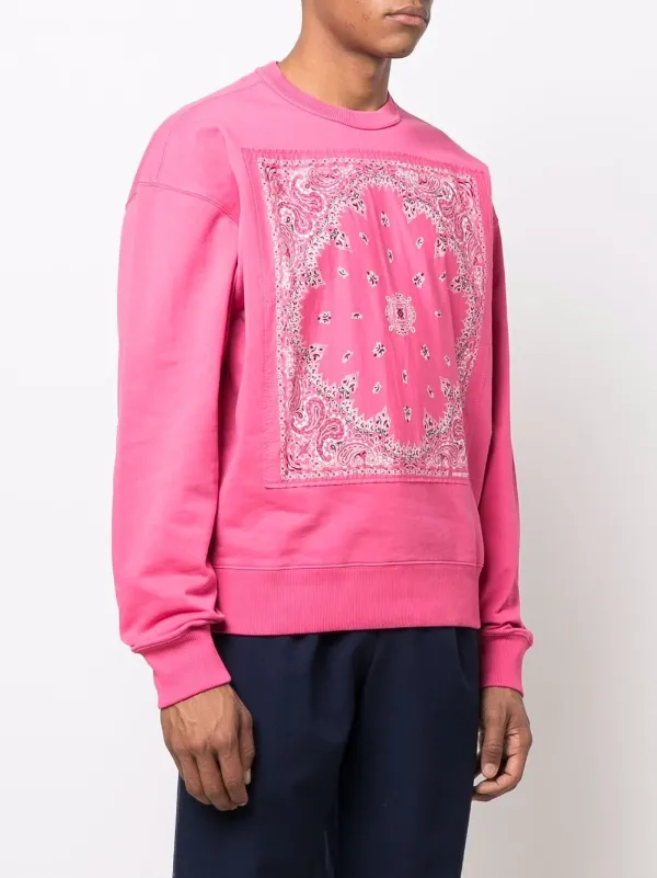 Pink bandana online sweatshirt