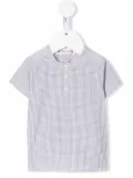 Bonpoint checked short-sleeve shirt - Neutrals
