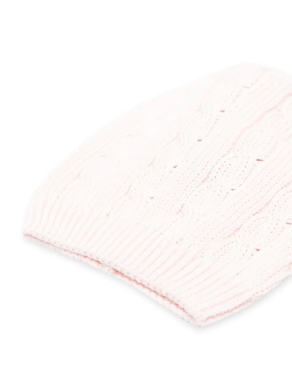 Little Bear Kabelgebreide muts - Roze