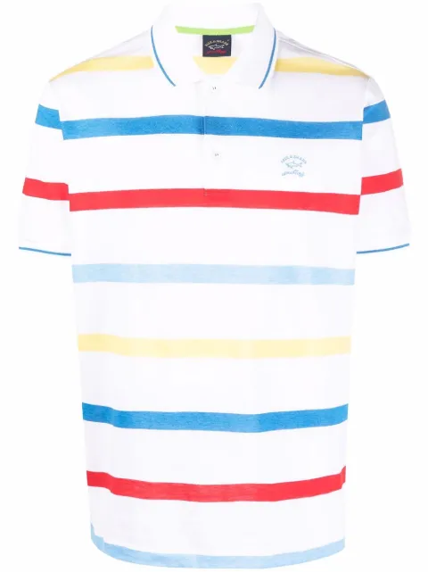 Paul & Shark striped short-sleeve polo shirt