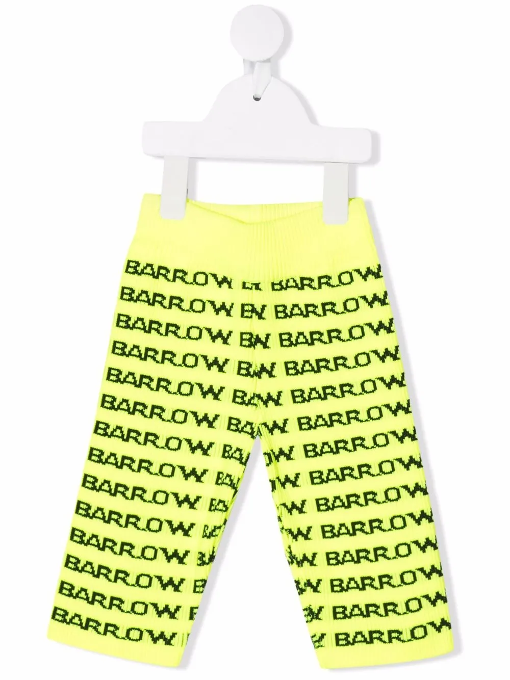 

BARROW intarsia-knit logo trousers - Yellow