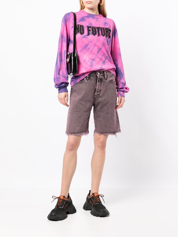 Aries cut off Denim Shorts Farfetch