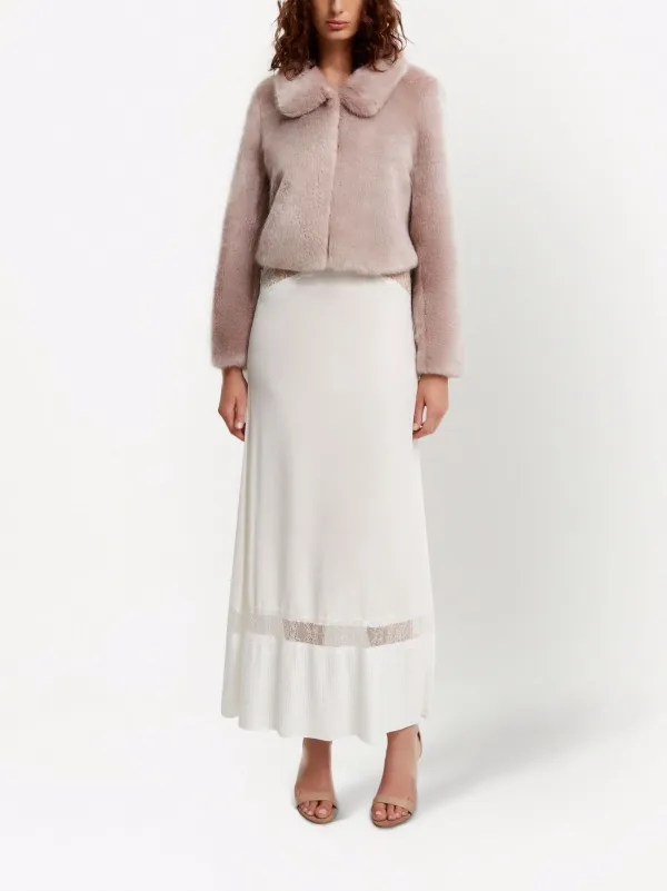 Unreal Fur Tirage Cropped Faux Fur Jacket | Pink | FARFETCH