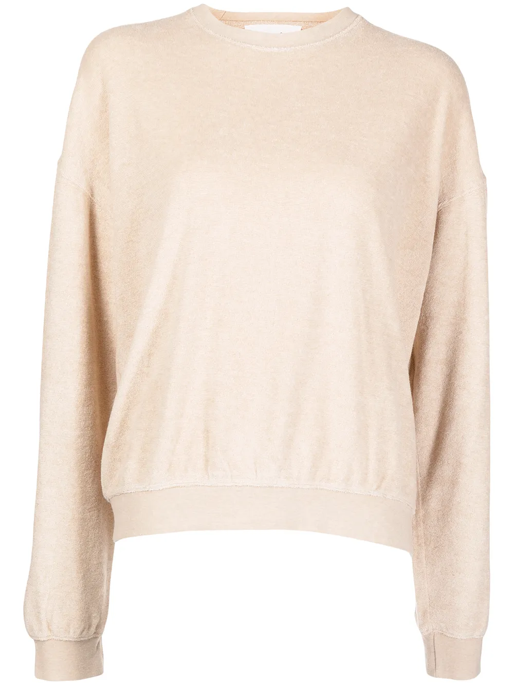 

Missing You Already Terry crew neck sweatshirt - Brown