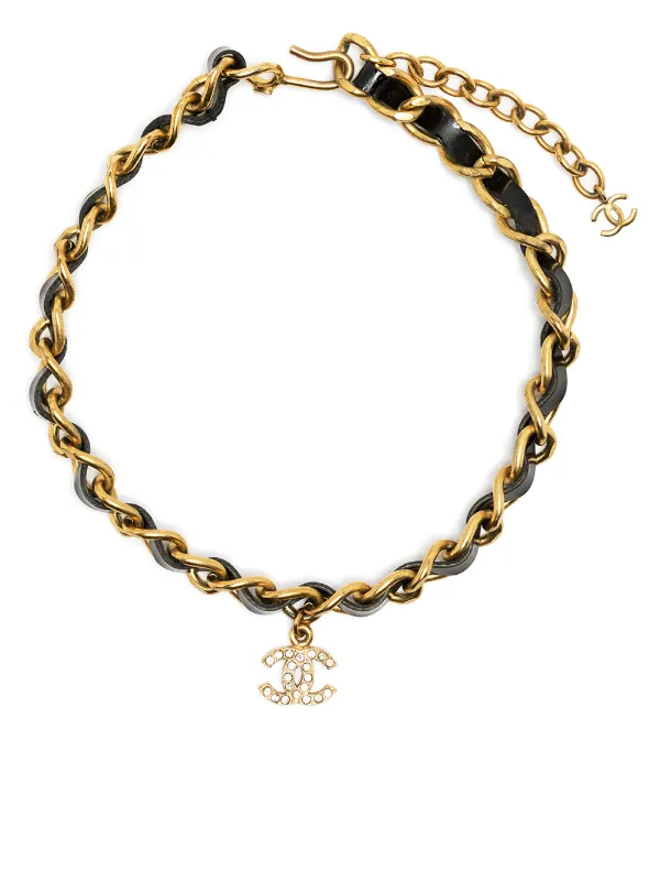 Chanel Pre-Owned 1996 Rhinestone CC 