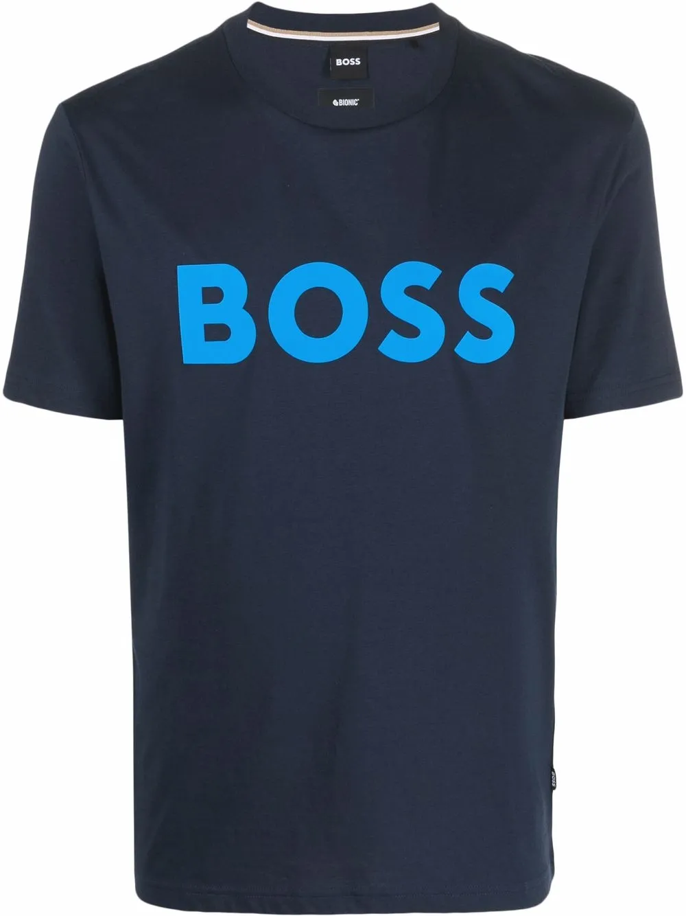 

BOSS playera con logo estampado - Azul