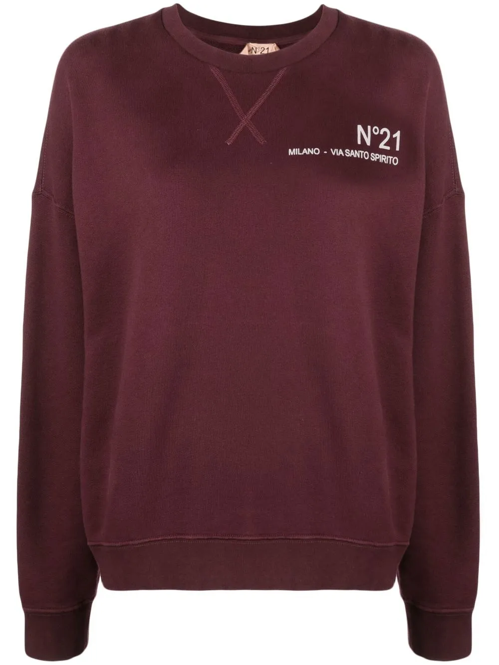 

Nº21 sudadera con logo estampado - Morado