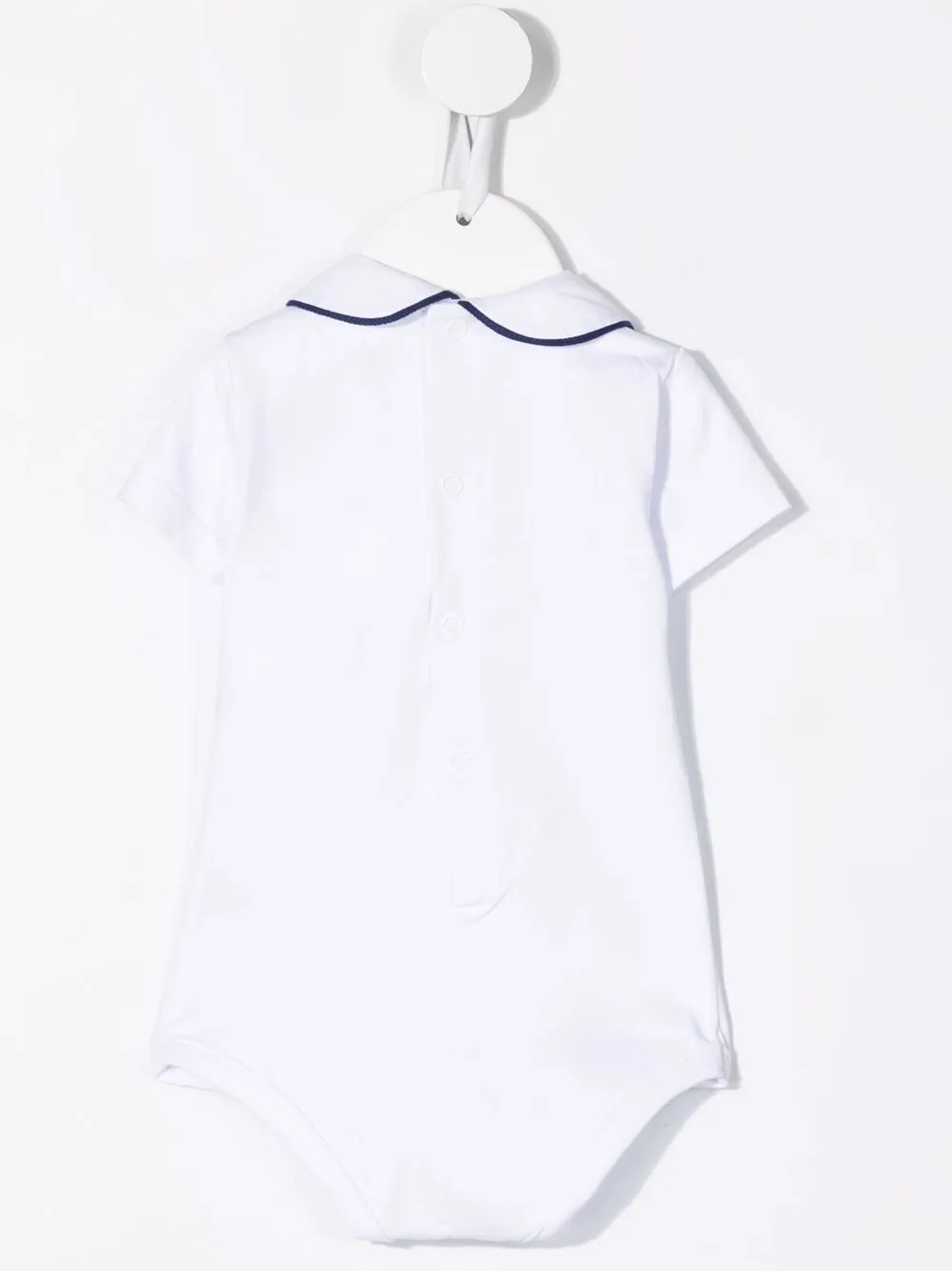 Little Bear Romper met contrasterende afwerking - Wit