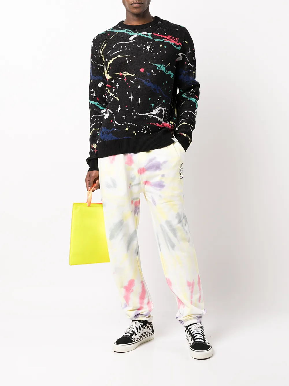  Billionaire Boys Club Pullover Mit Farbklecks Print   Schwarz 