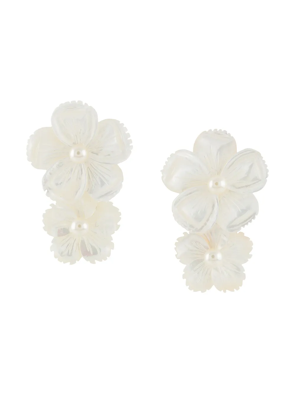 

Jennifer Behr aretes Calyn - Blanco