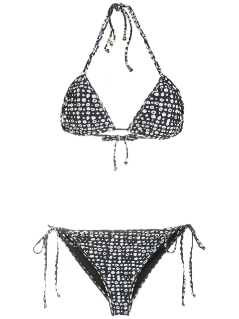Amir Slama bikini con motivo de lunares 