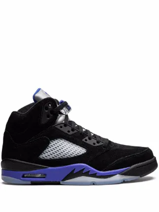 blue and black jordans retro